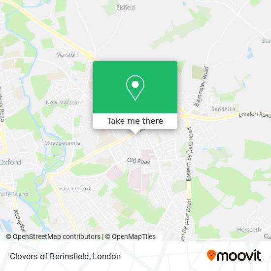 Clovers of Berinsfield map
