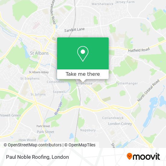 Paul Noble Roofing map