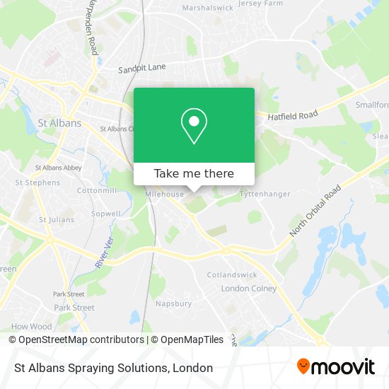 St Albans Spraying Solutions map