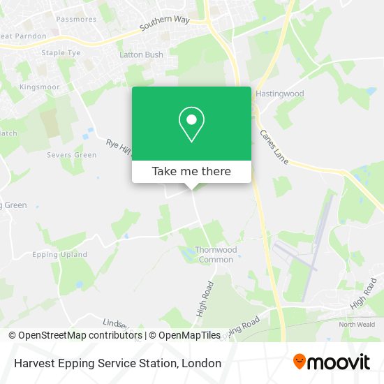 Harvest Epping Service Station map