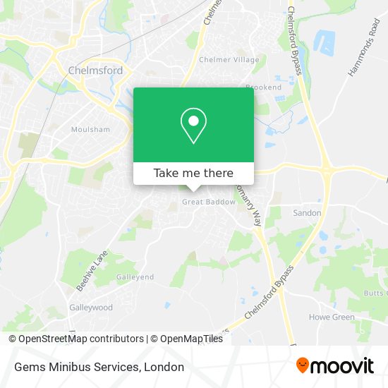 Gems Minibus Services map