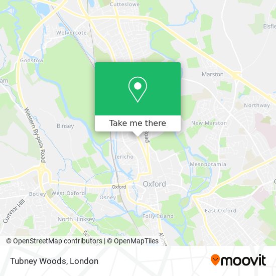 Tubney Woods map