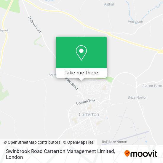 Swinbrook Road Carterton Management Limited map