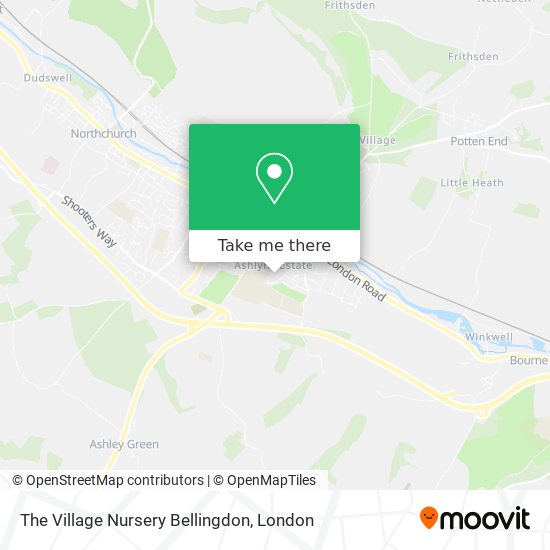The Village Nursery Bellingdon map
