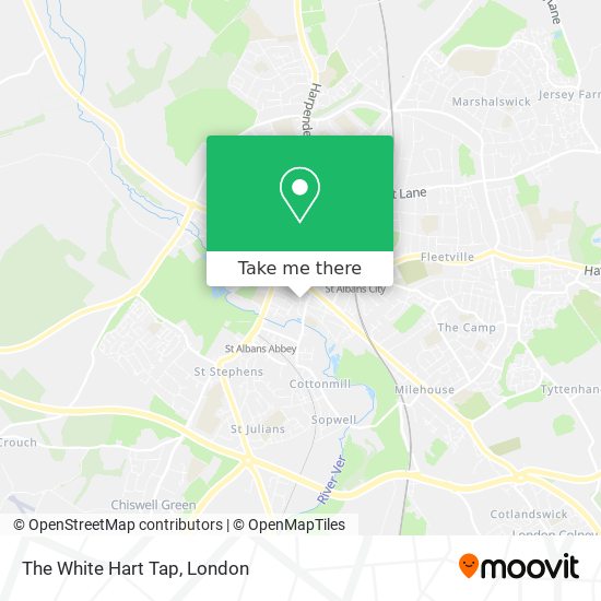 The White Hart Tap map