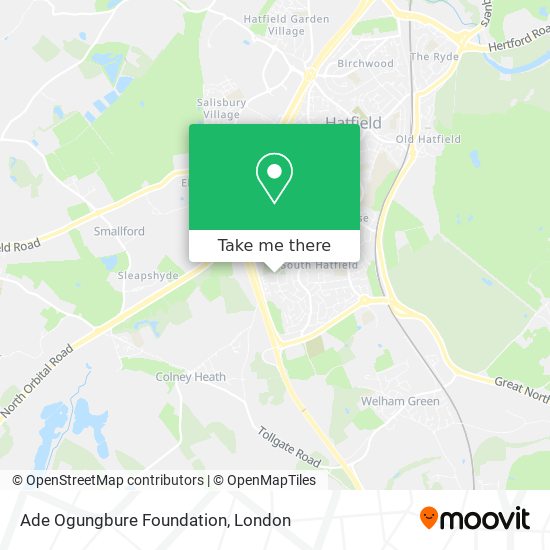 Ade Ogungbure Foundation map