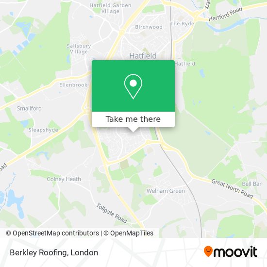Berkley Roofing map