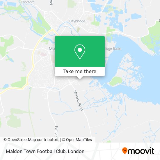 Maldon Town Football Club map