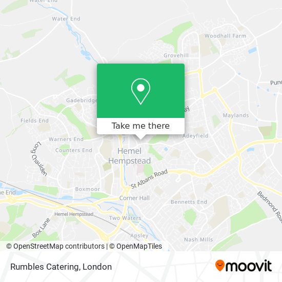 Rumbles Catering map