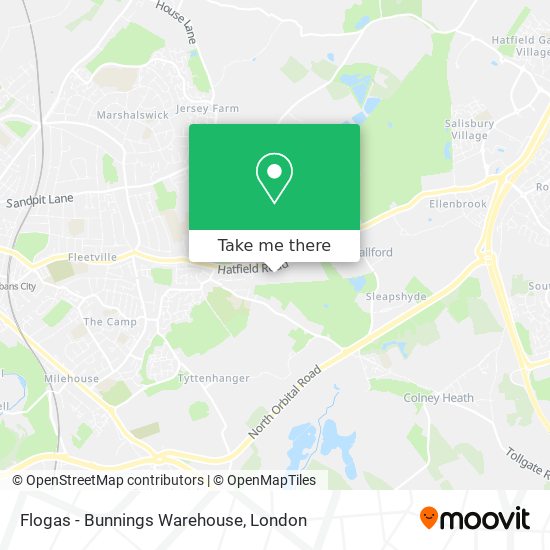 Flogas - Bunnings Warehouse map