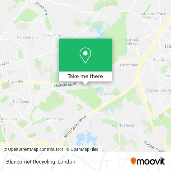 Blancomet Recycling map