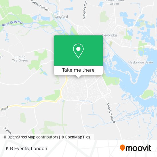 K B Events map