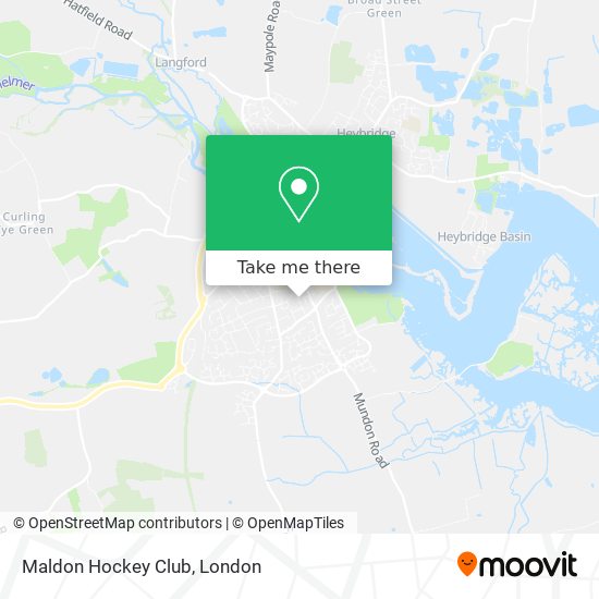 Maldon Hockey Club map