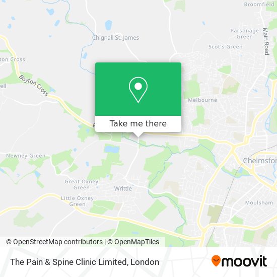 The Pain & Spine Clinic Limited map