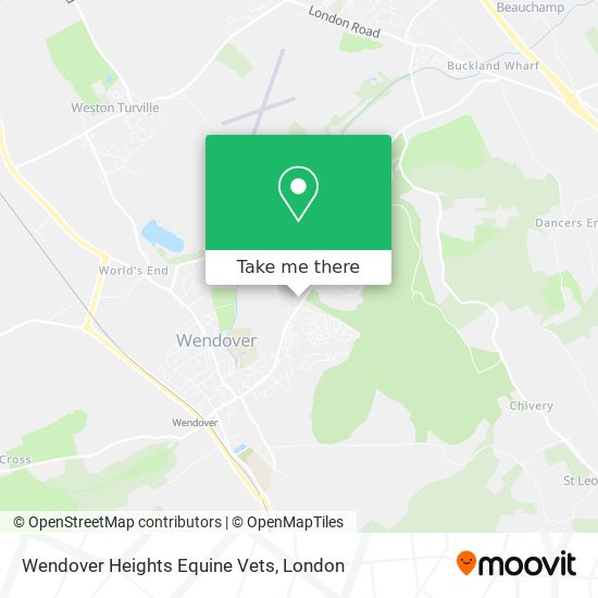 Wendover Heights Equine Vets map