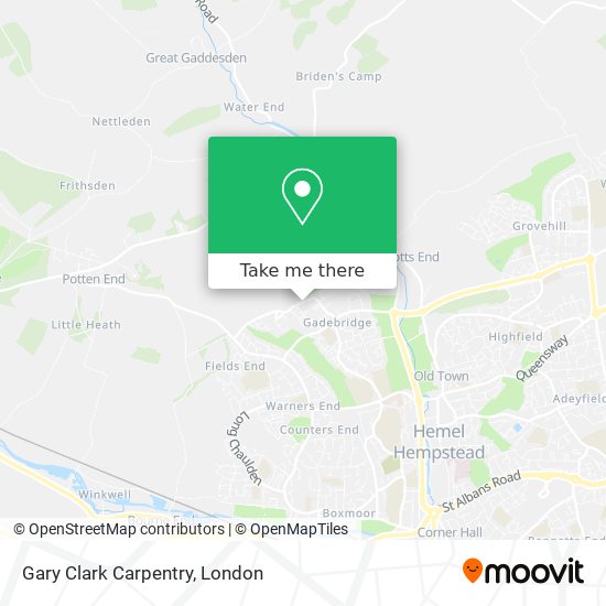 Gary Clark Carpentry map