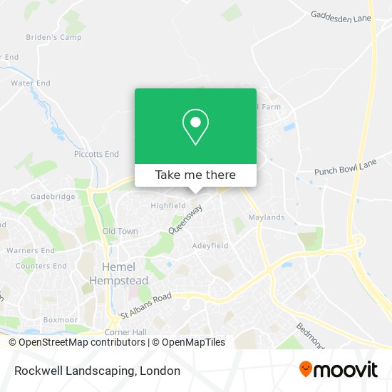 Rockwell Landscaping map