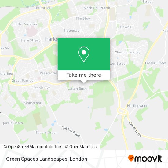 Green Spaces Landscapes map