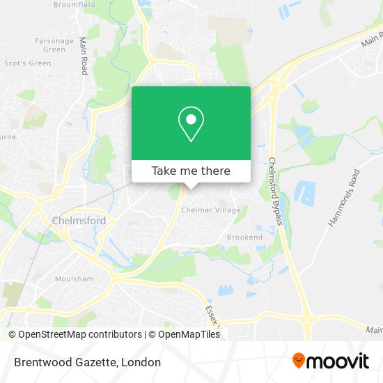 Brentwood Gazette map