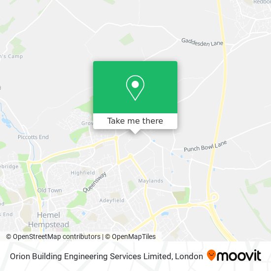 Orion Building Engineering Services Limited map