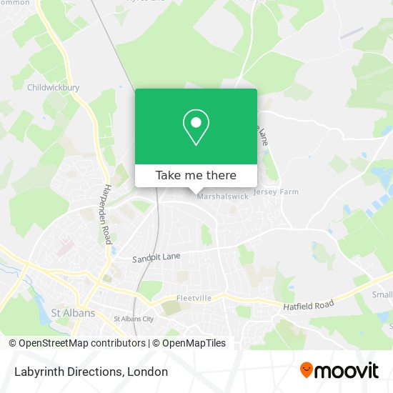 Labyrinth Directions map