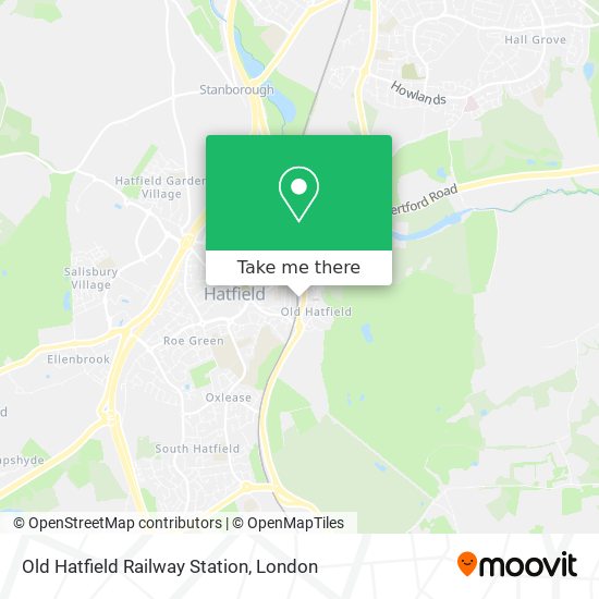 Old Hatfield Railway Station map