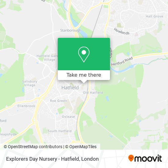 Explorers Day Nursery - Hatfield map