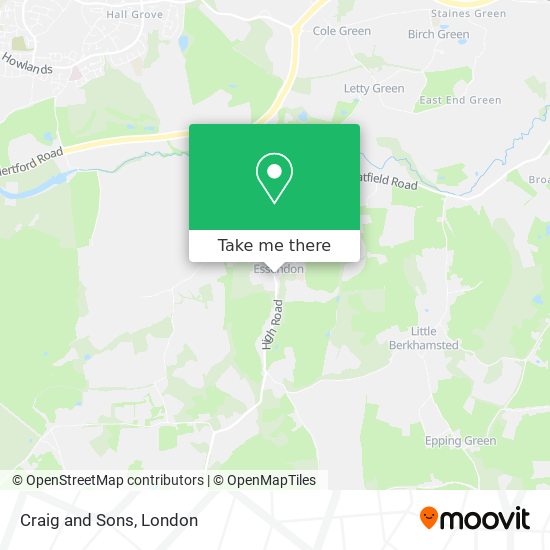 Craig and Sons map