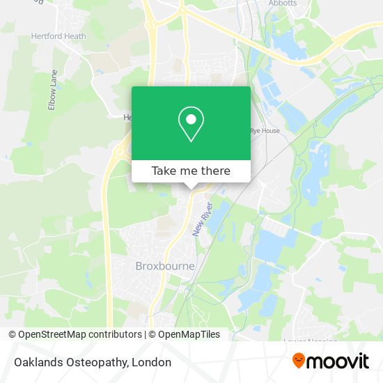 Oaklands Osteopathy map