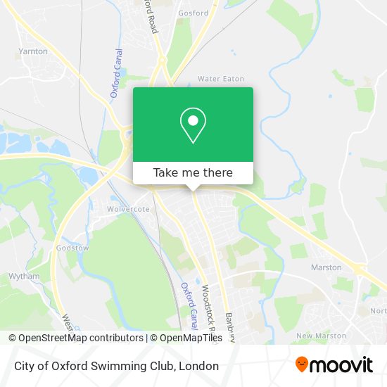 City of Oxford Swimming Club map