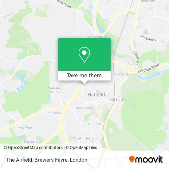 The Airfield, Brewers Fayre map