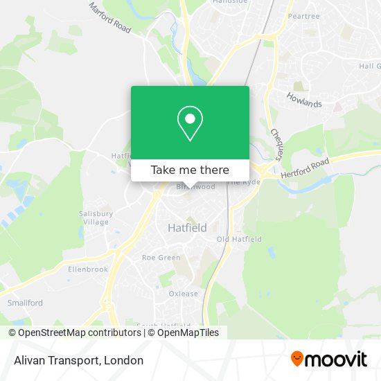 Alivan Transport map