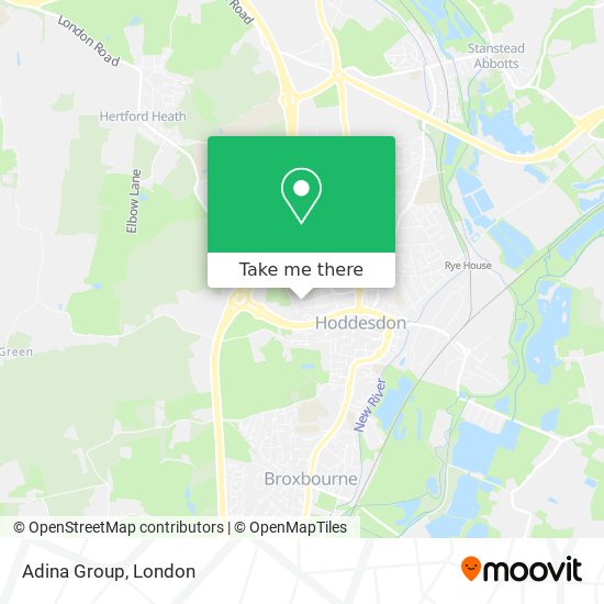 Adina Group map