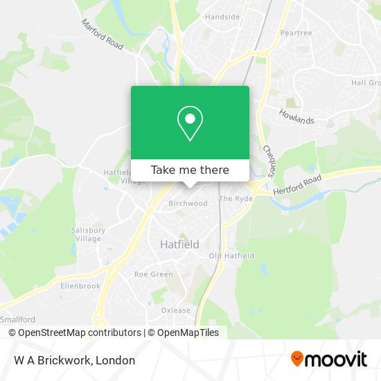 W A Brickwork map