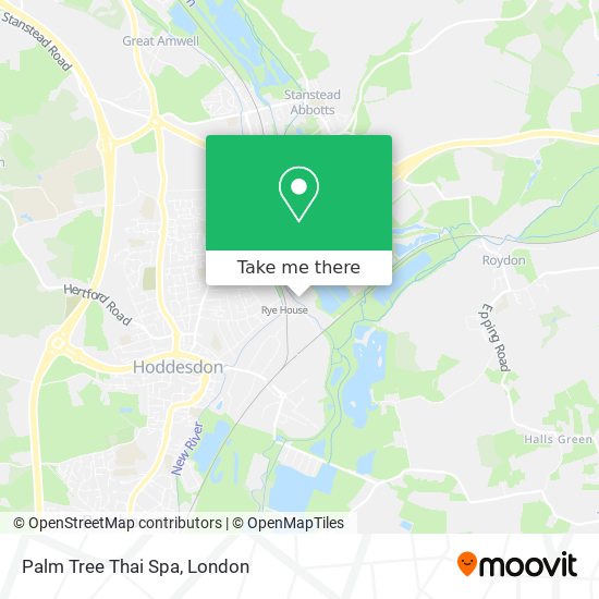 Palm Tree Thai Spa map