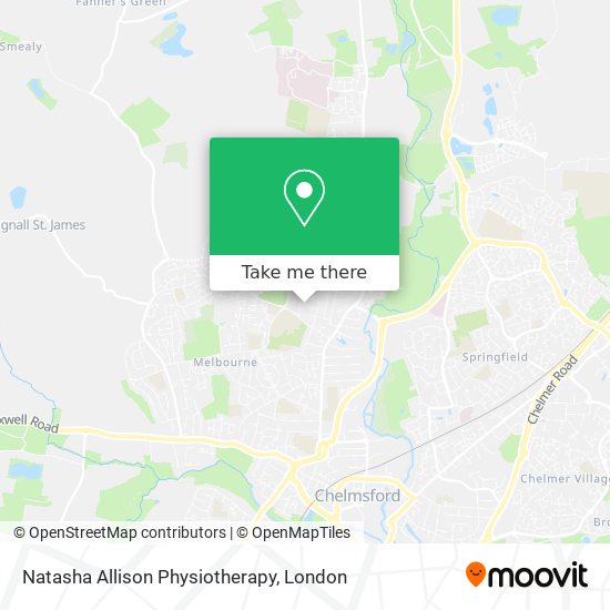 Natasha Allison Physiotherapy map