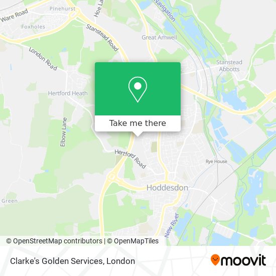 Clarke's Golden Services map