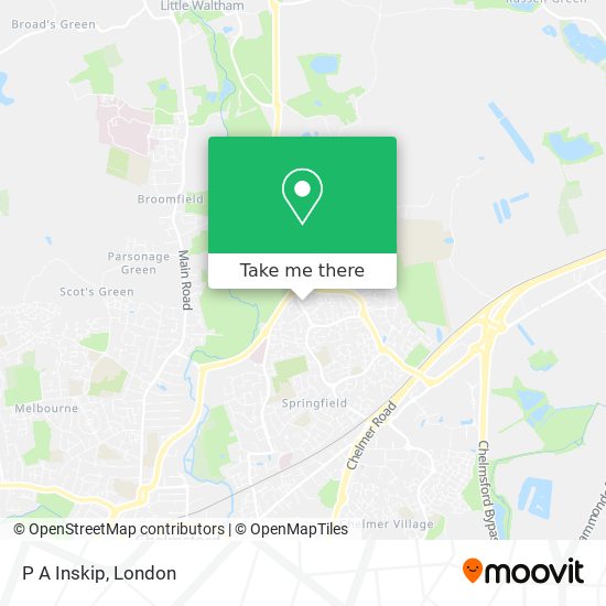 P A Inskip map