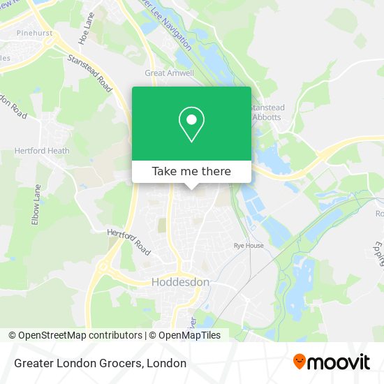 Greater London Grocers map