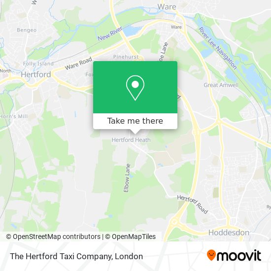 The Hertford Taxi Company map