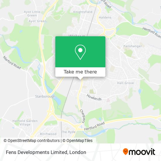 Fens Developments Limited map