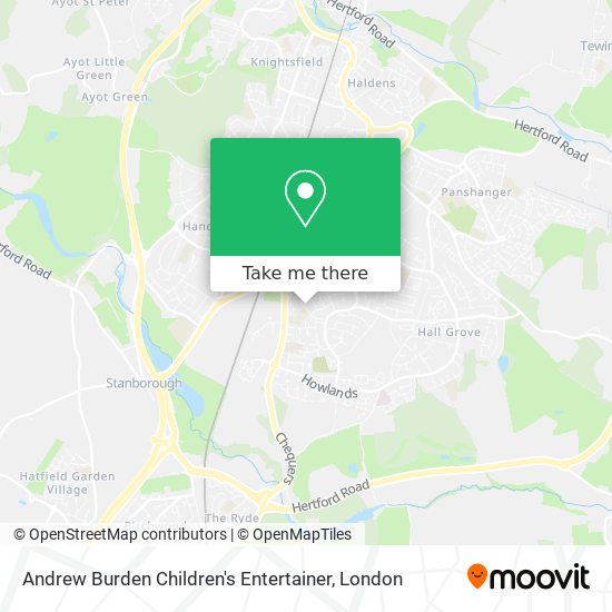 Andrew Burden Children's Entertainer map