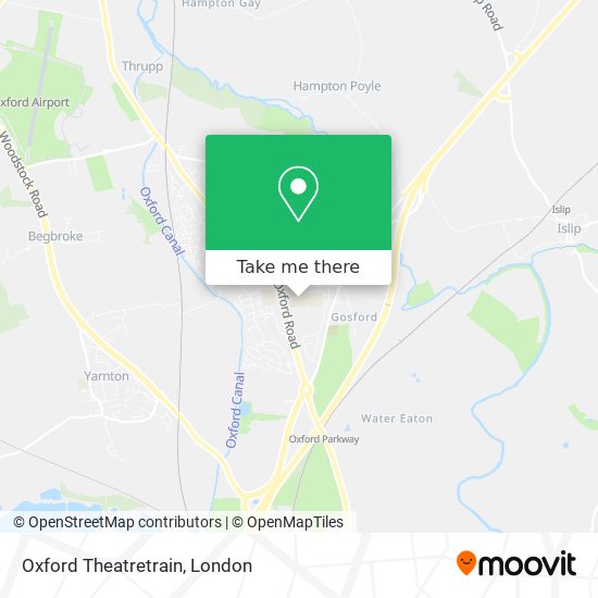 Oxford Theatretrain map