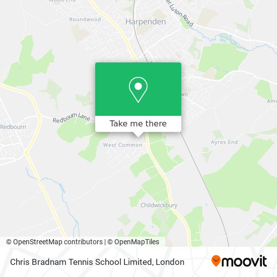 Chris Bradnam Tennis School Limited map