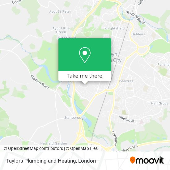 Taylors Plumbing and Heating map