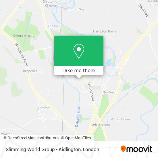 Slimming World Group - Kidlington map