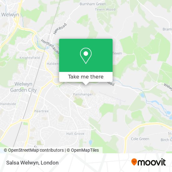 Salsa Welwyn map