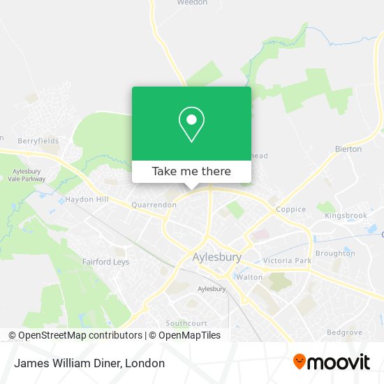 James William Diner map