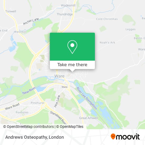 Andrews Osteopathy map