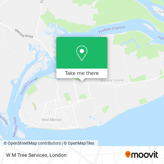 W M Tree Services map